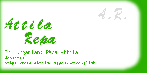 attila repa business card